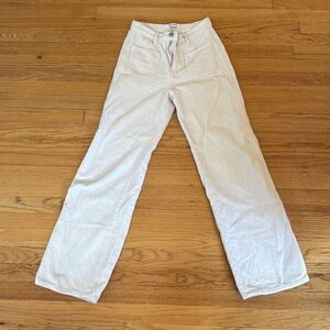 Reformation Cream Wide Leg corduroys